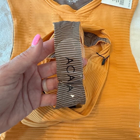 New! SET Acacia Costa dual ribbed top and bottom honey 45646 - Picture 6 of 7